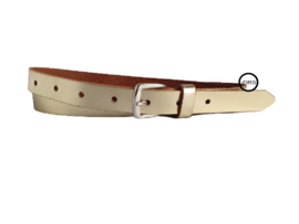 Leren Riem Zwart - 2 cm smal - 100% echt leer