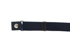 Elastische riem zonder gesp blauw