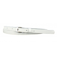 Leren dames riem wit 1.5 cm