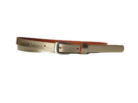 Leren Riem blauw - 1,5 cm smal - 100% echt leer