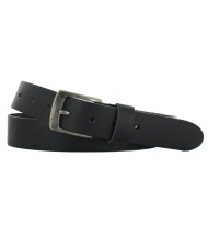 Leren Riem Zwart soepel leer  3,5 cm breed - Dames Riem - Heren Riem - 100% echt leer