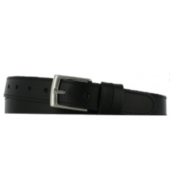 Leren Riem Wit 3 cm breed met stik - Dames Riem - Heren Riem - 100% echt leer