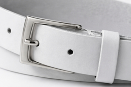 Zwarte Leren Heren Riem 3 cm Stijlvolle Riem van Echt Leer