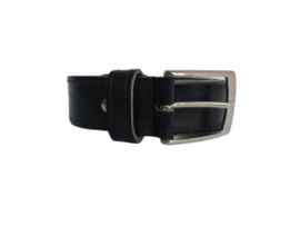 Leren Riem Zwart 3,5 cm breed Buffel leer - Dames Riem - Heren Riem - 100% echt leer