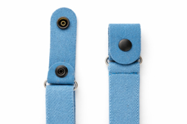 Elastische riem zonder gesp licht blauw – Comfort en perfecte pasvorm