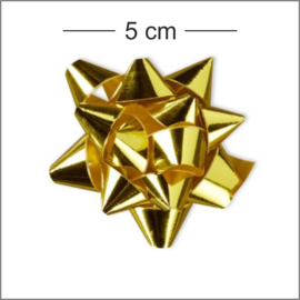 Starbow – goud – 5 cm - 50 stuks