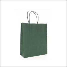 Papieren tas - leger groen - small - 50 st