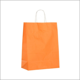 Papieren tas - Oranje middel - 50 st