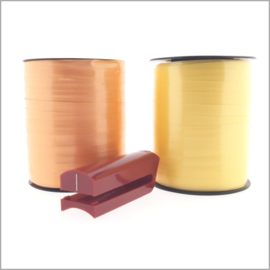 Krullint set Basic - 10mm x 250 meter -  geel / Oranje met splitter