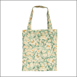 Katoenen Tas- pastel bloemen