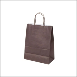 Papieren tas - bruin - small - 50 st