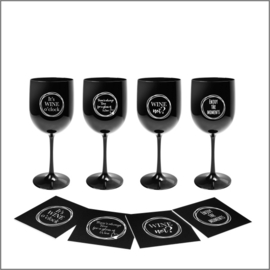 Wine set - Black