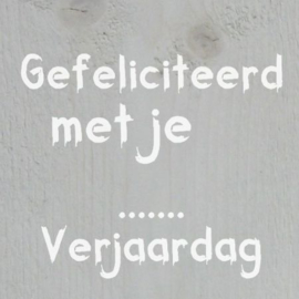 Gefeliciteerd ...