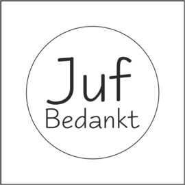 Juf bedankt