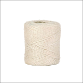 Jute touw - 100g - wit