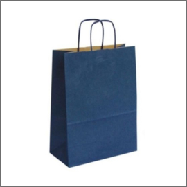 Kraft tas donkerblauw middel - 50 st