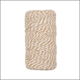 Twist koord - beige -100 meter