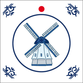 Delftsblauw - molen