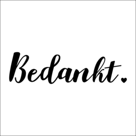 wenskaart - Bedankt