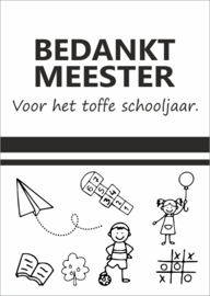 meester bedankt