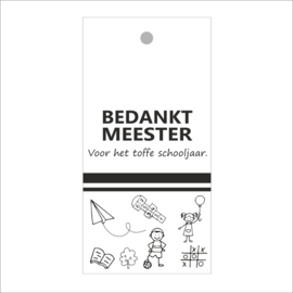 Bedankt meester