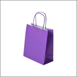 Papieren tas - Violet-paars - small - 50 st