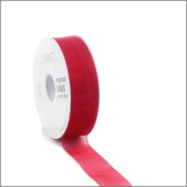 Organza lint - warm red