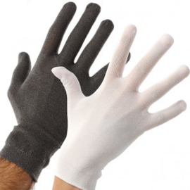 Gants hydratants en coton eczéma. 12 paires de gants en coton noir