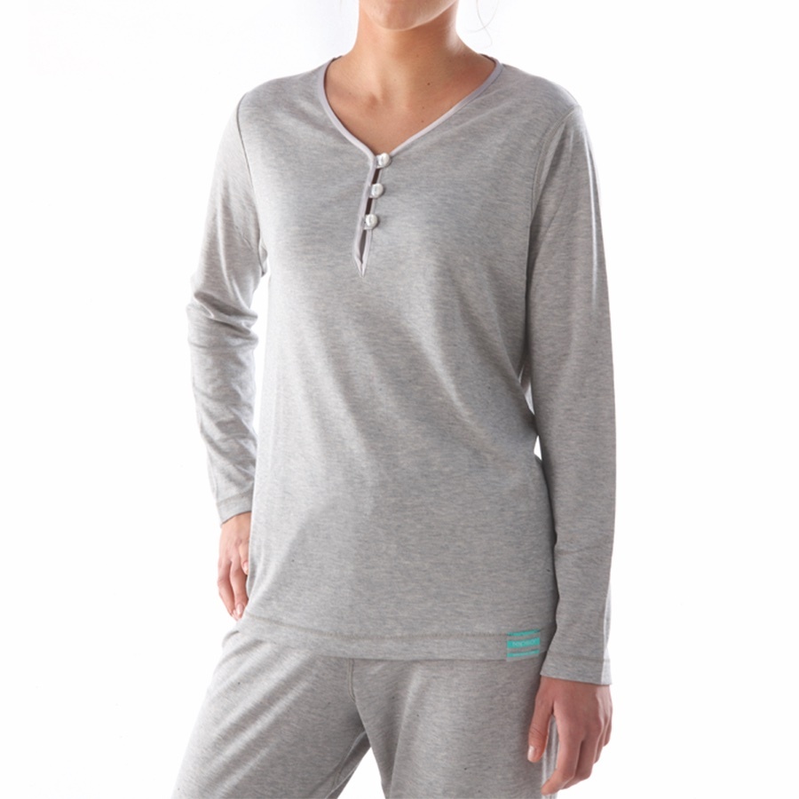 Pyama d'eczéma femme anthracite
