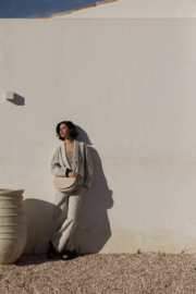 MONK & ANNA SOMA HALF MOON BAG STONE