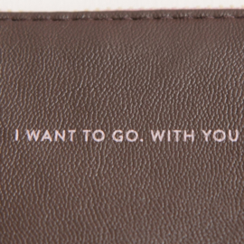 TINNE + MIA FEEL GOOD POUCH XL DARK BROWN