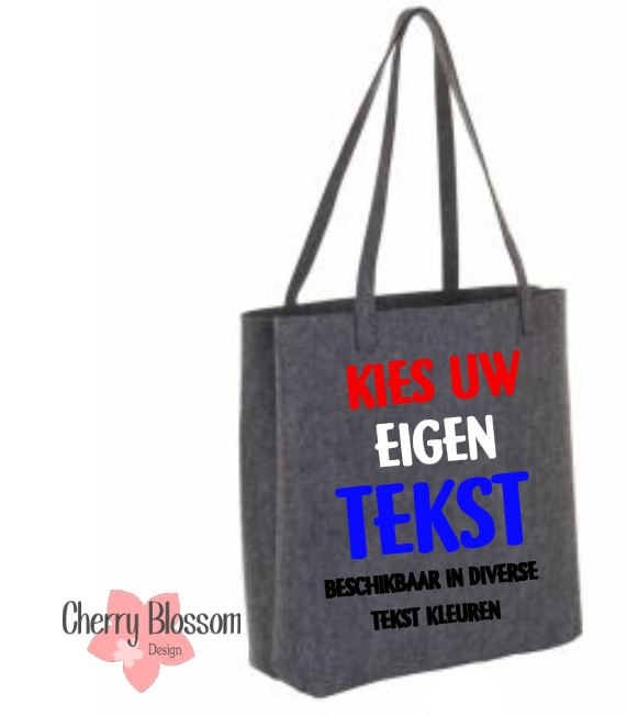 Onwijs Vilten tas - Eigen ontwerp maken | Tassen | Cherry Blossom Design HH-42