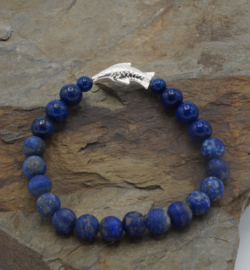lapis lazuli met vis ± 18 cm
