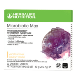 Microbiotic Max vanille 20 zakjes van 2 gr