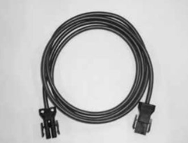 extra kabel met 2 pin stekkers (S1091 en S1093) aansluiting R3 en R4 tussen ketel en brander