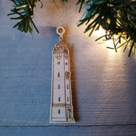 Vuurtoren kerstboom hanger