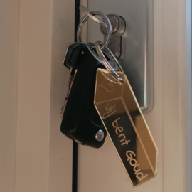 Goudblok sleutelhanger