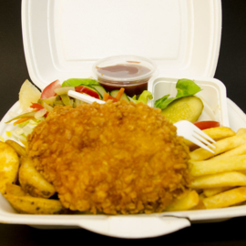 menu kipkrokant schnitsel