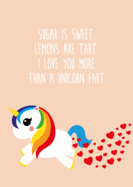 unicorn 'sugar is sweet'