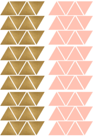 driehoekjes roze goud