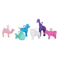 losse dierenbedels (pastel kleuren)