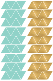 driehoekjes mint goud