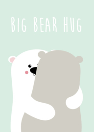 Bear hug - postkaart