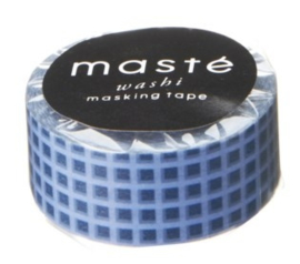 masking tape - blauw geruit