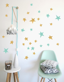 sterren mint en goud