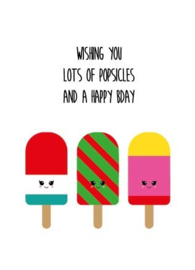wishing you a popsicles  ...postkaart