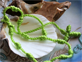 Braziliaanse Decenarios Armband - Geel of Groen of Licht-Blauw - Geknoopte Rozenkrans