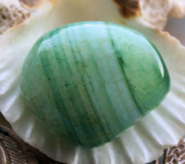 Green Agate - Large tumbled stone - approx 38-45 grammes each