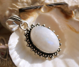 Beautiful Pendant with White Rainbow Moonstone - SP - Various Options