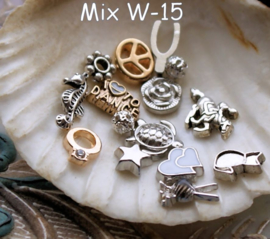 Memory Locket Inhoud (voor variant met glas) - 4-10 mm - DIVERSE MIX SETS